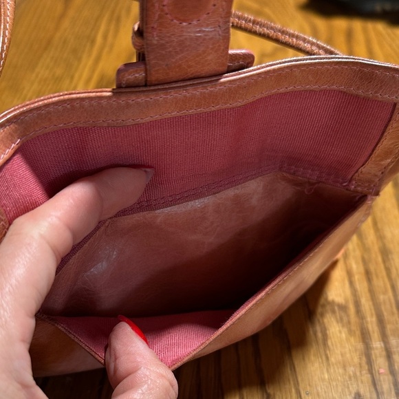 Brown Leather Women's Clutch - Picture 4 of 5